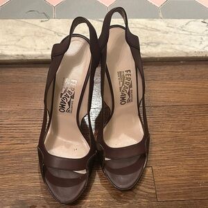 Salvatore Ferragamo Women's Dark Brown Heels